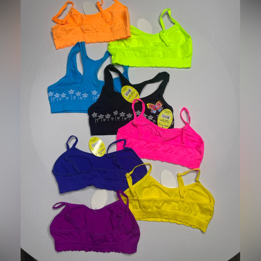 (8pack) girls bralettes